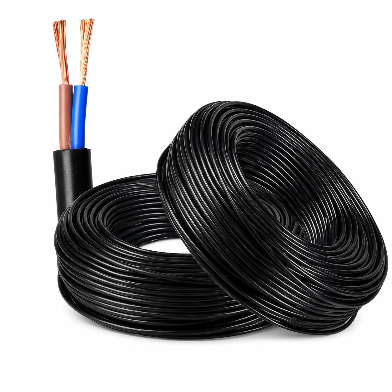 Black 6mm AC cable