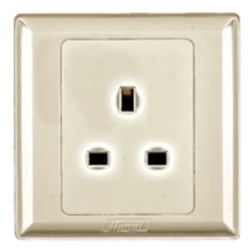 Himel Advanced Series 1-Gang 13A Unswitched Socket (HWDA13SG)