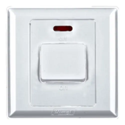Himel Advanced Series 1-Gang 20A Double Pole Switch with Neon Indicator (HWDA20SM)